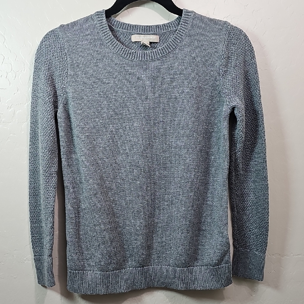 Banana Republic Women's Gray Crew Neck Sweater